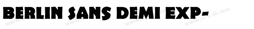 Berlin Sans Demi Exp字体转换